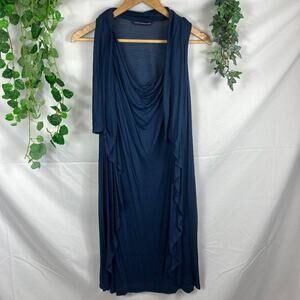 french connection draped side sleeveless dress XS
